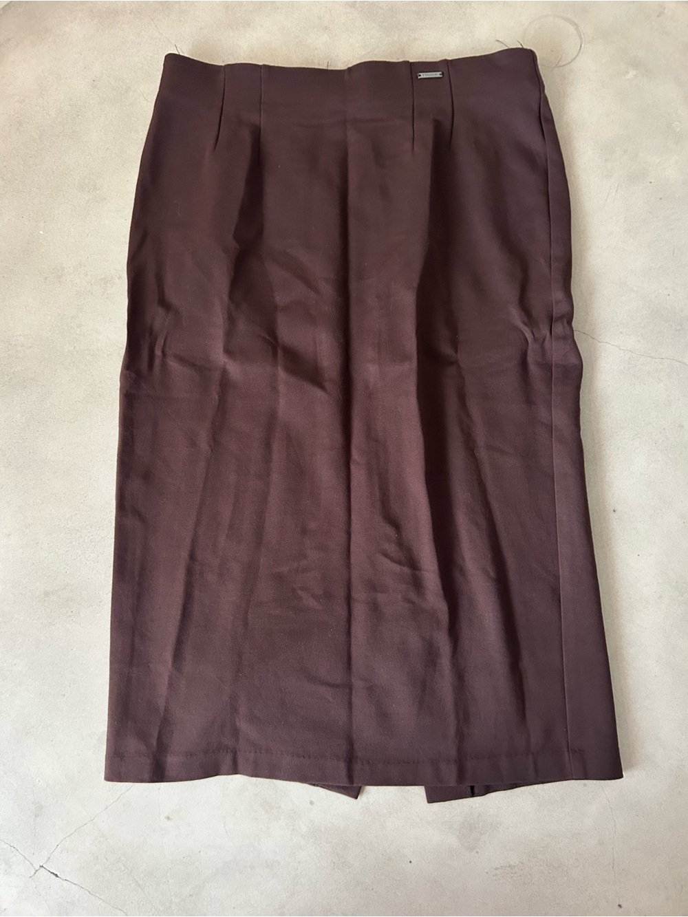 Tahari Dark Brown Pencil Skirt
